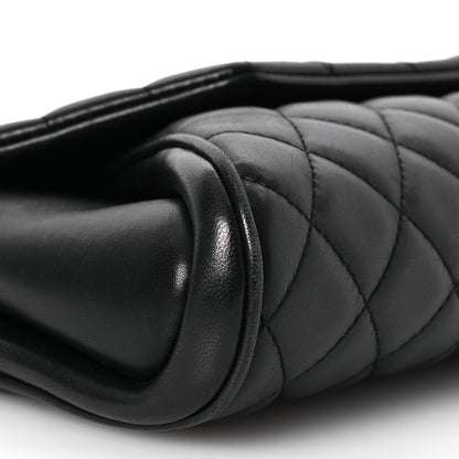 Chanel Lambskin Quilted Fold Up Again Clutch Black 10 of 15