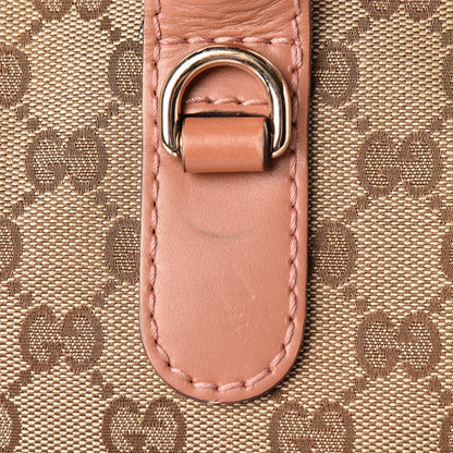 Gucci Monogram Heart Bit Charm Top Handle Tote Coral 13 of 16