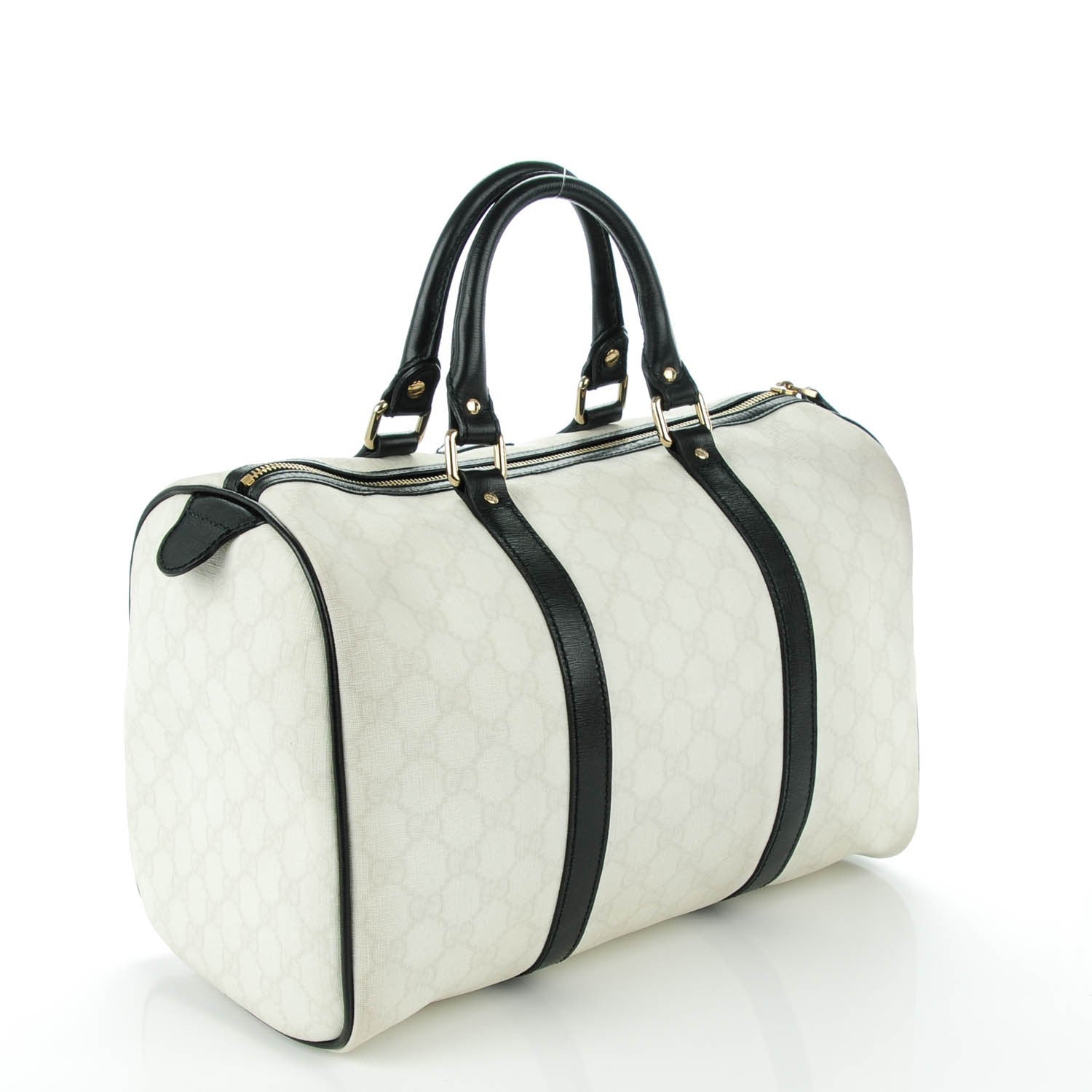 Gucci GG Plus Monogram Medium Joy Boston White Black 3 of 7