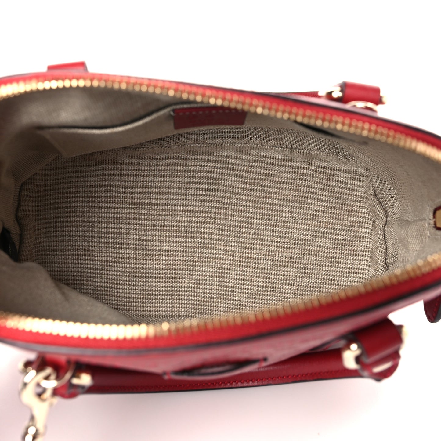 Soft Microguccissima Mini Dome Bag Rosso