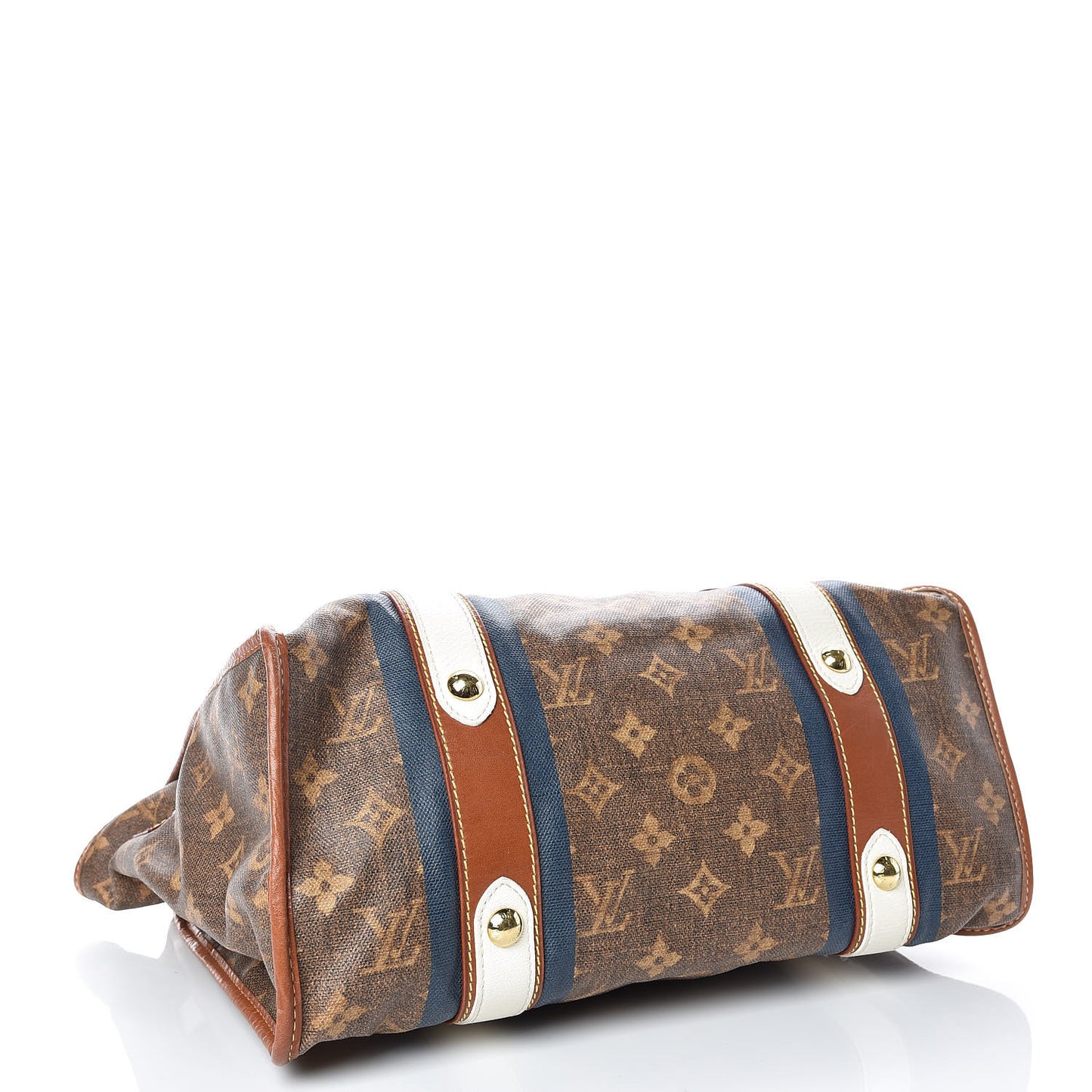 Monogram Rayures Tisse Sac GM Blue