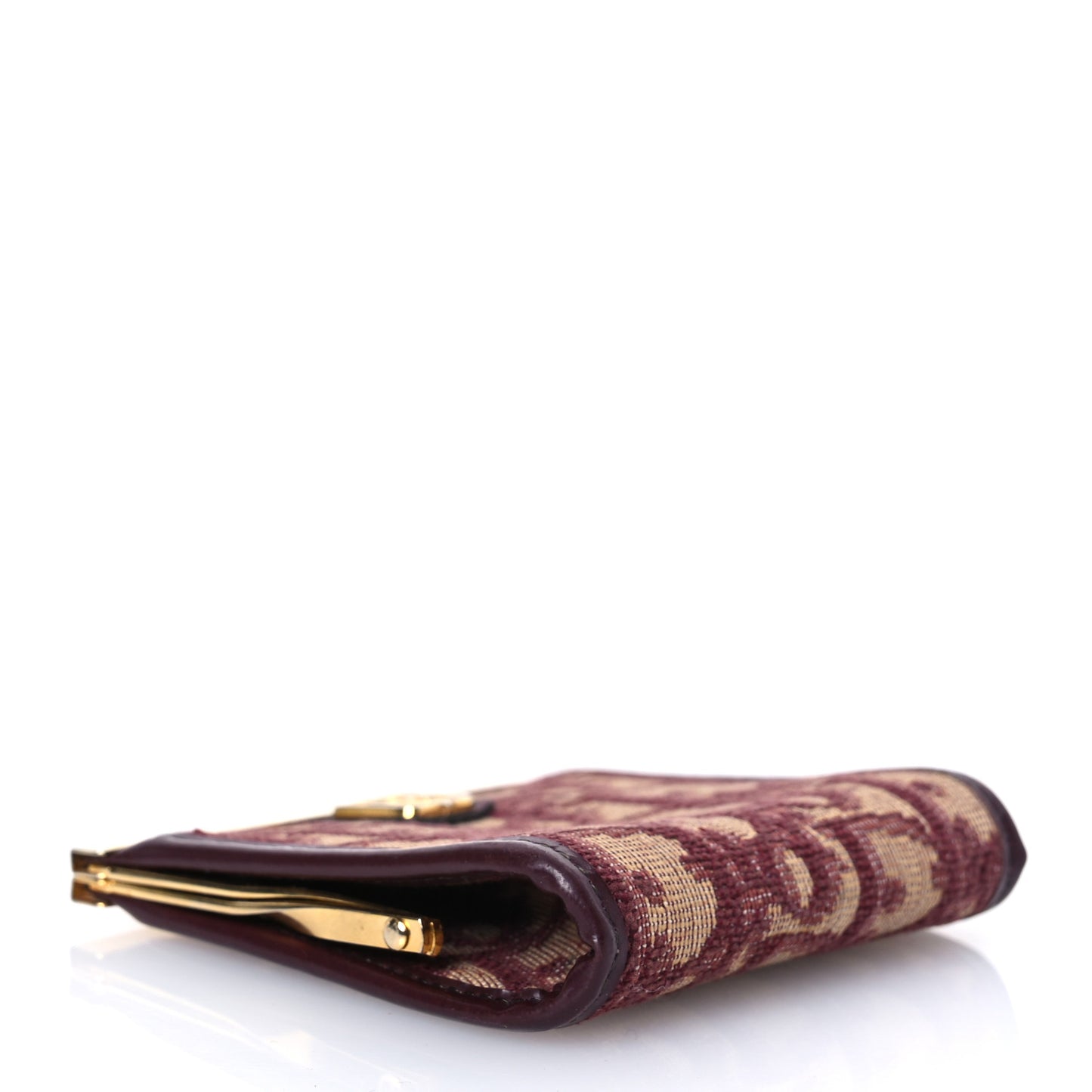 Monogram Coin Purse  Burgundy