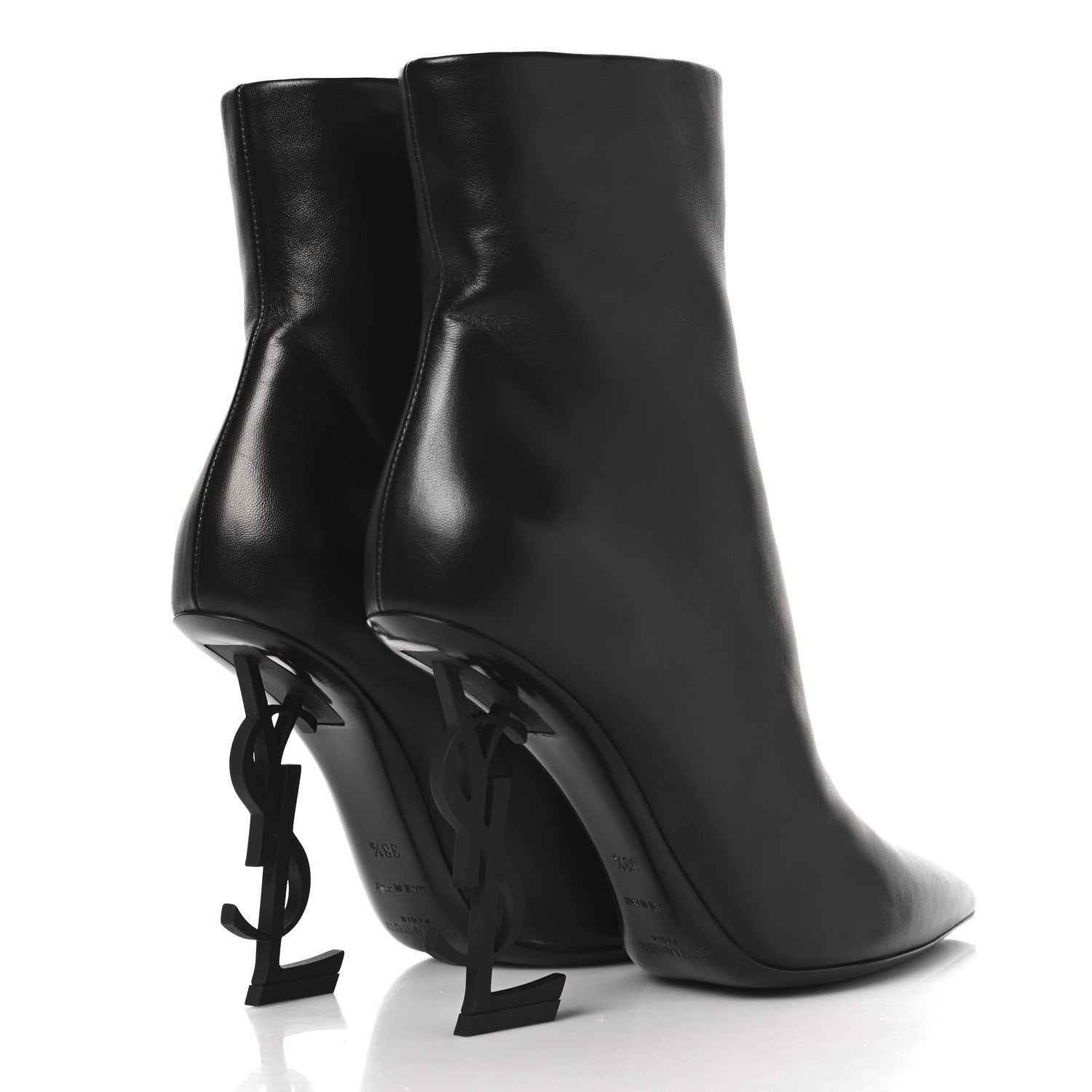 Saint Laurent Nappa Vendome Opyum 110 Ankle Boots 38.5 Black 5 of 9