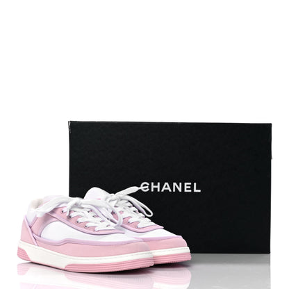 Chanel Fabric Womens Logo Sneakers 36 Light Pink 10 of 10