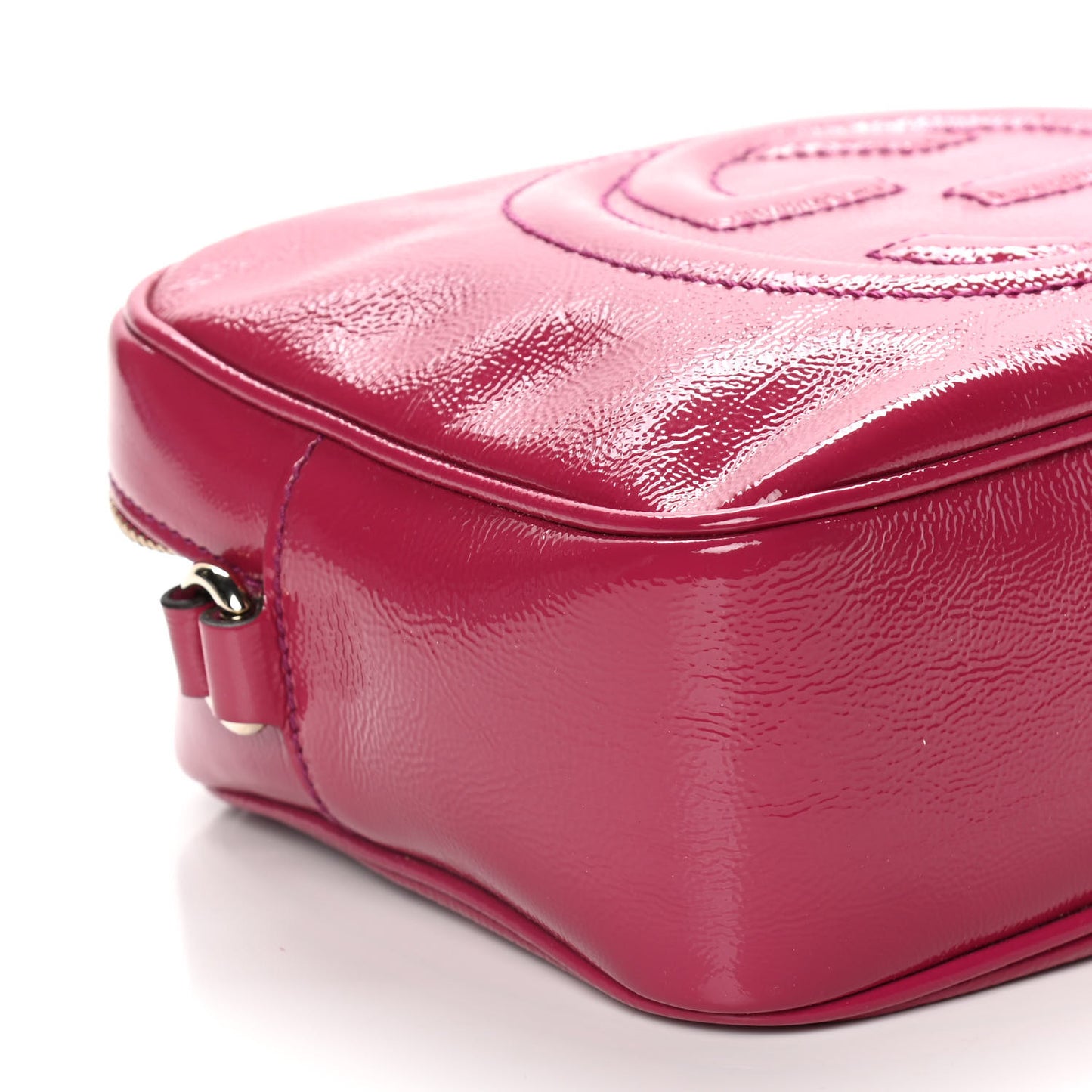 Soft Patent Small Soho Disco Bag Bright Bougainvillea