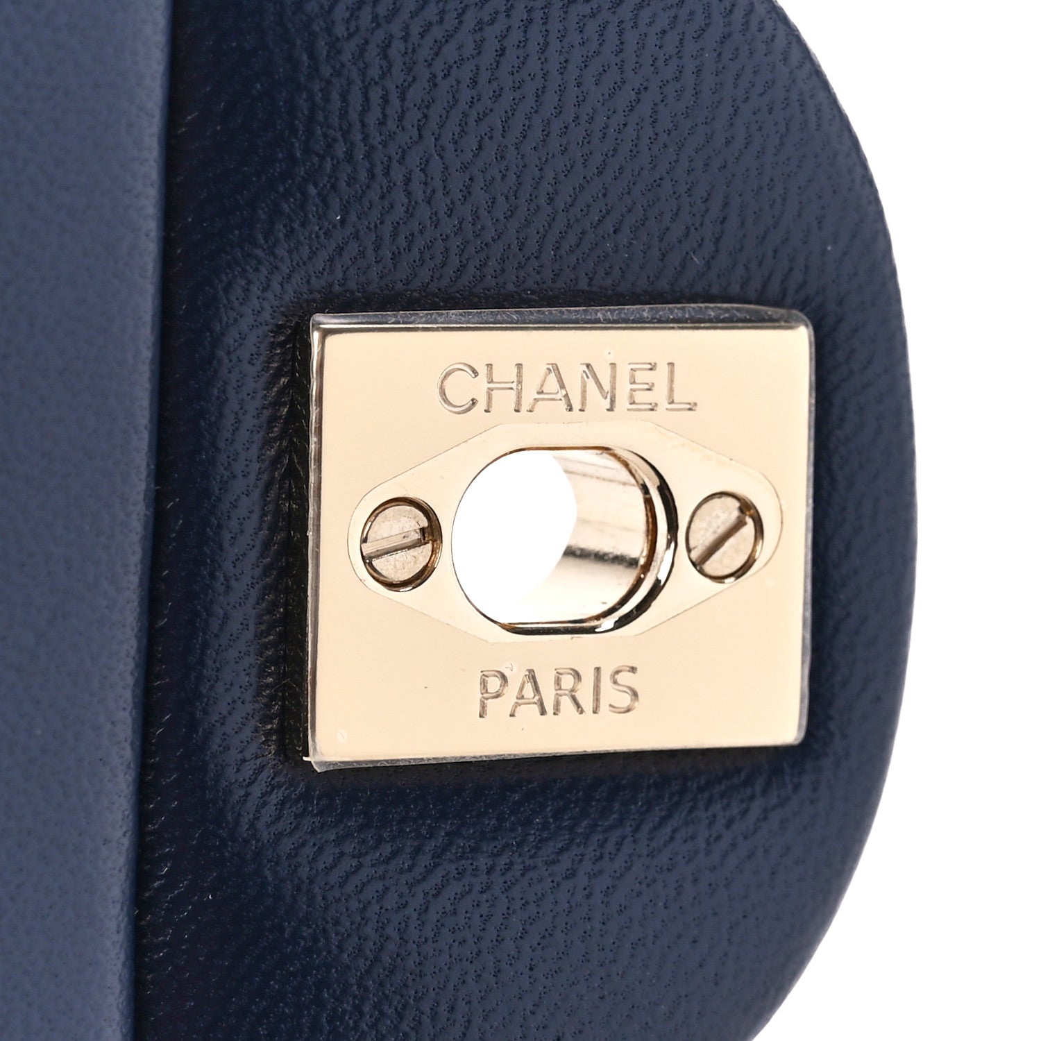 Chanel Lambskin Quilted Mini Top Handle Rectangular Flap Navy Blue 7 of 12
