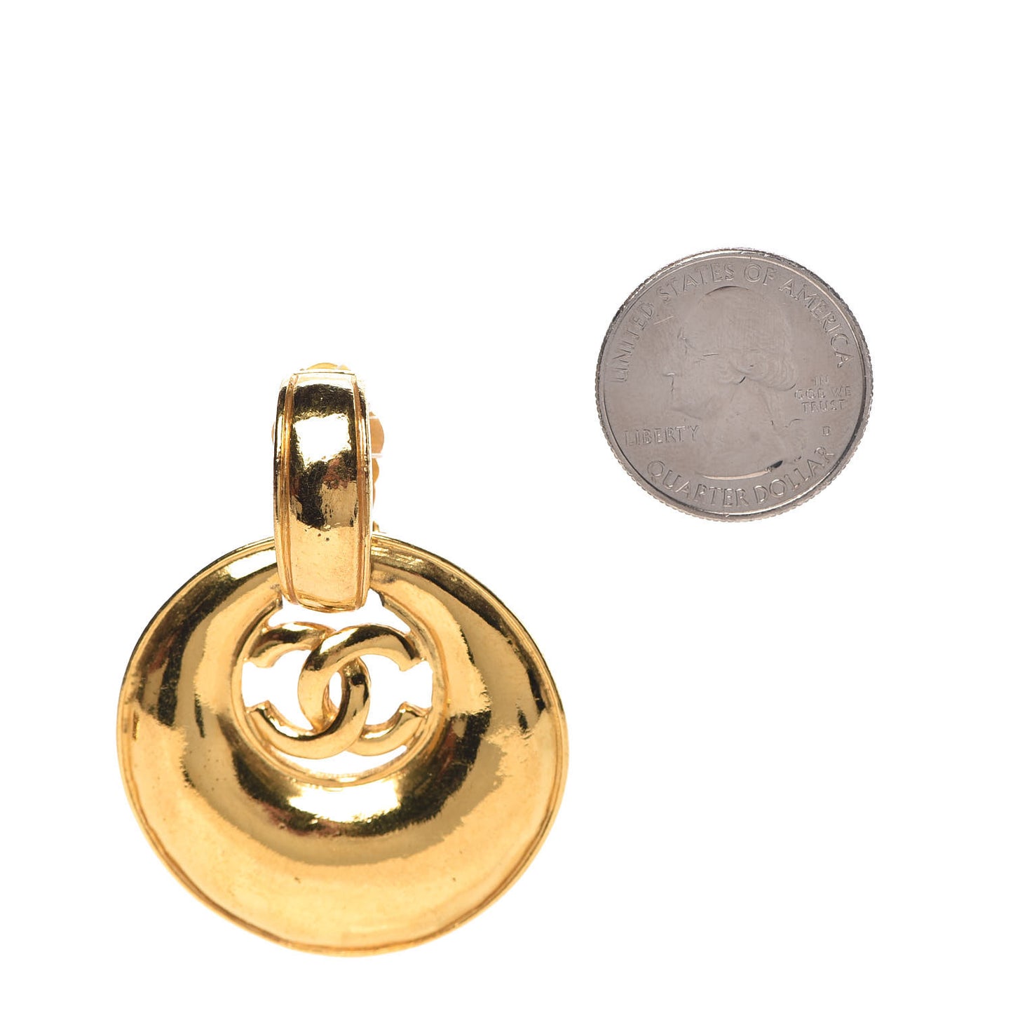 CC Clip On Earrings Gold