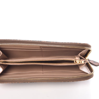 Prada Python Zip Around Wallet Brandy 5 of 10
