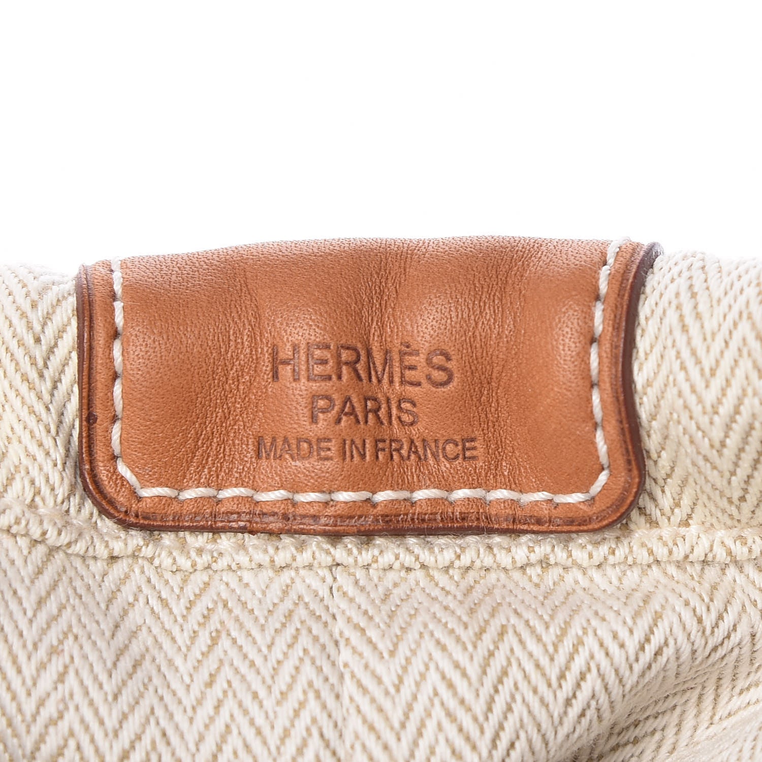 Hermes Canvas Barenia Fourbi 25 MM Pouch Naturel Fauve 6 of 10