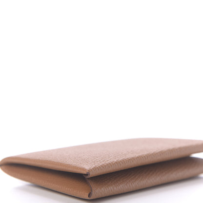 Hermes Epsom Calvi Card Case Gold 6 of 8