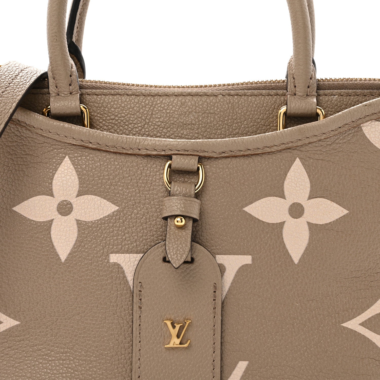 Louis Vuitton Empreinte Monogram Giant Trianon PM Tourterelle Creme 6 of 12