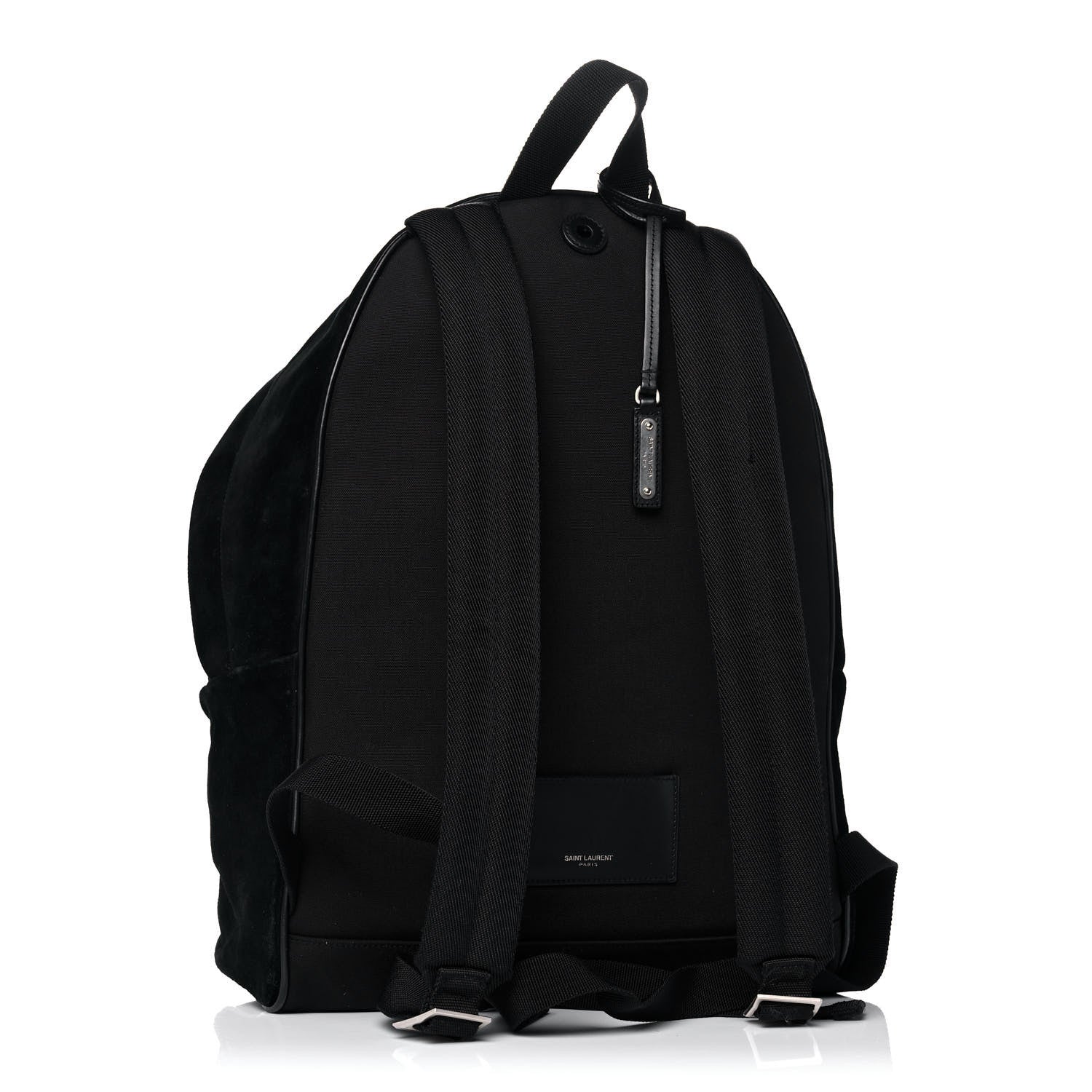 Saint Laurent Suede City Backpack Black 2 of 19