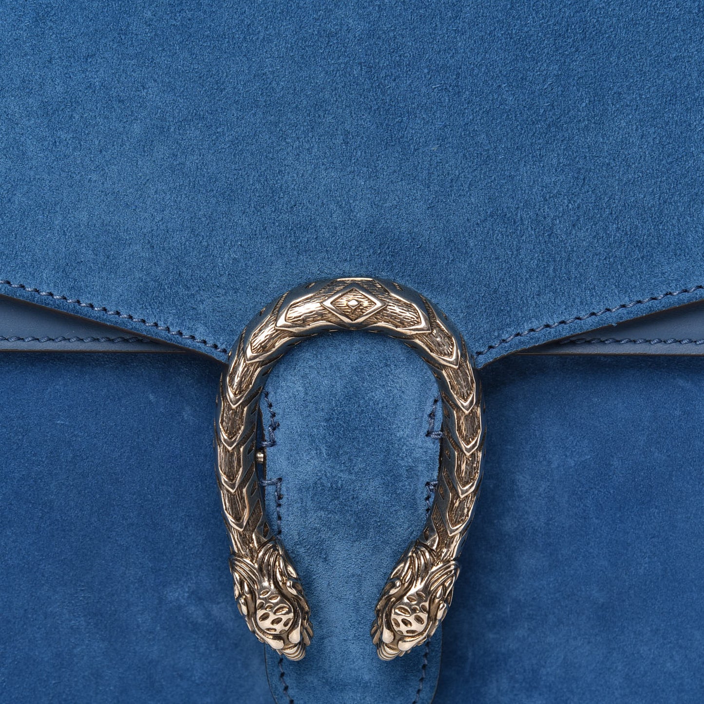 Suede Medium Dionysus Shoulder Bag Blue