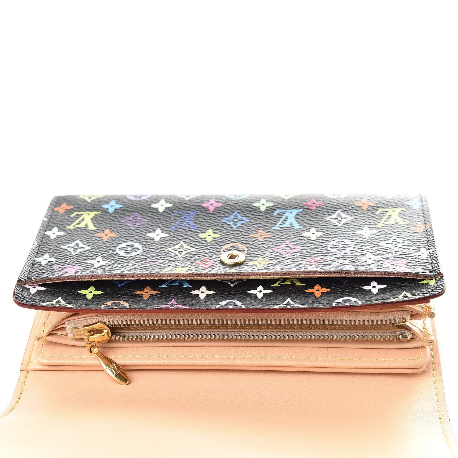 Louis Vuitton Monogram Multicolor Alexandra Wallet Black 10 of 11