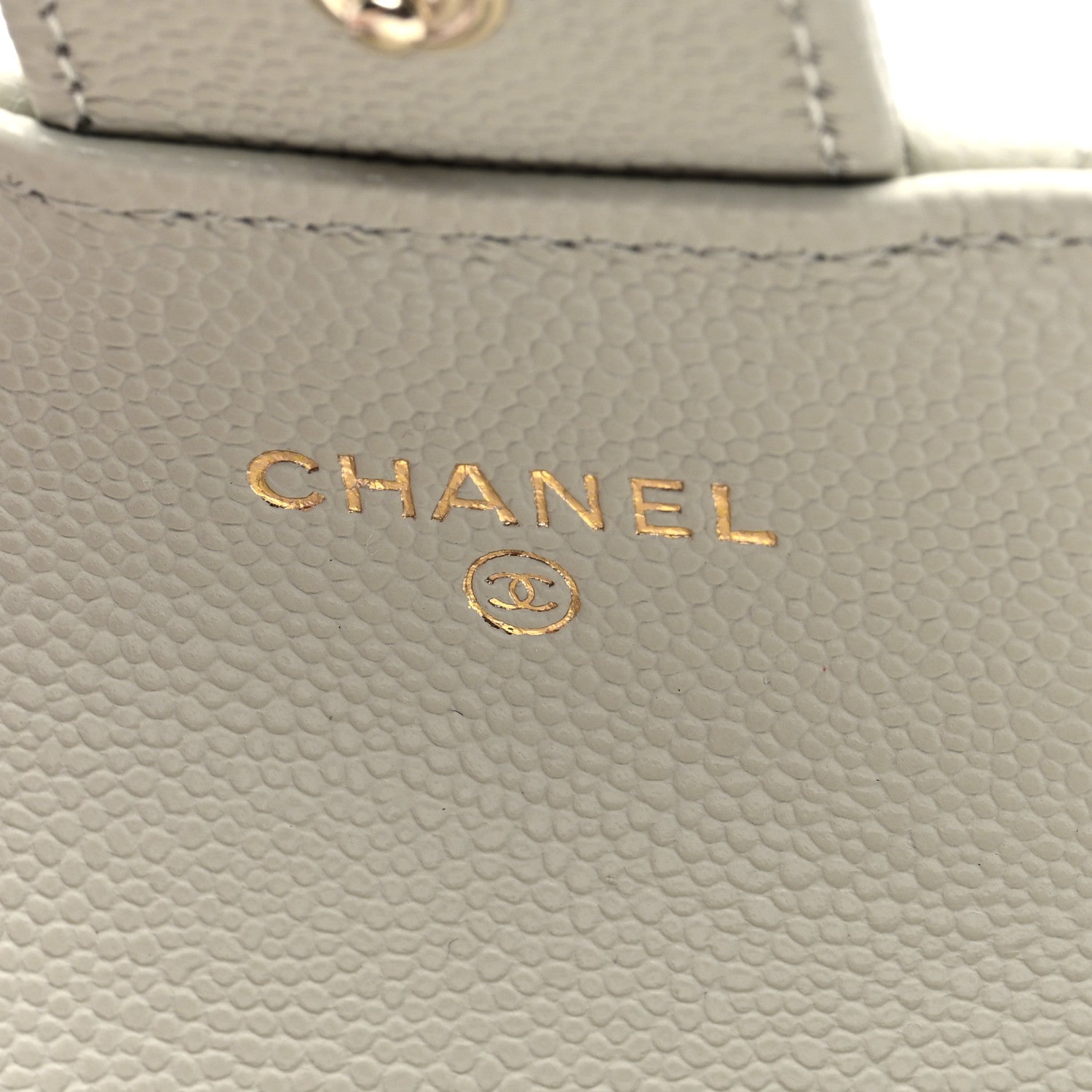 Chanel Caviar Quilted Flap Card Holder Wallet Grey 6 of 7