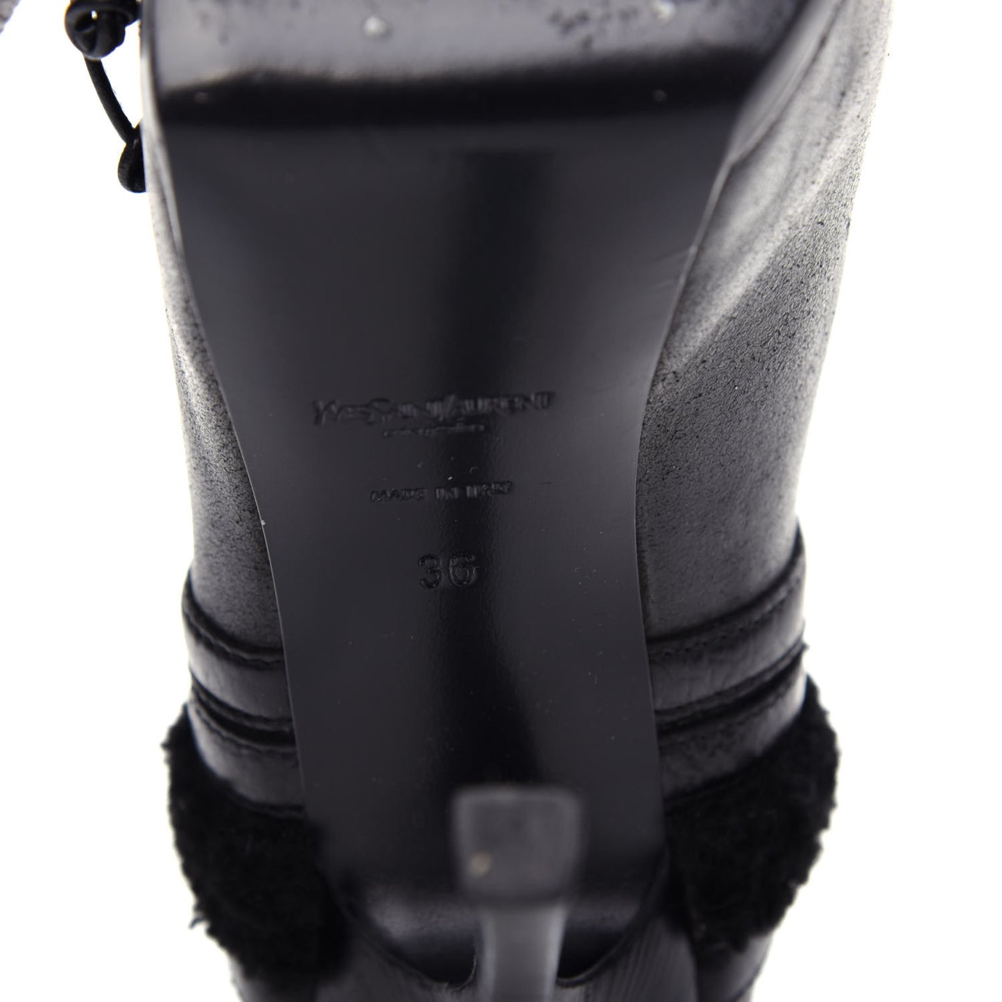 Nappa Shearling Tribtoo 140 Platform Boots 36 Black