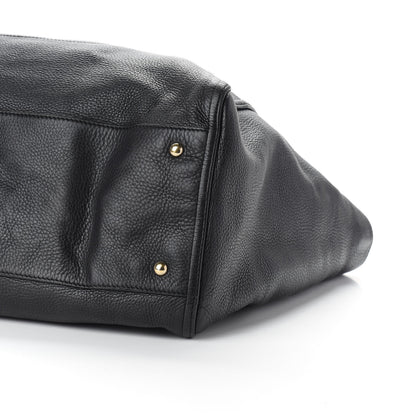 Gucci Pebbled Calfskin Large Soho Shoulder Bag Black 9 of 11