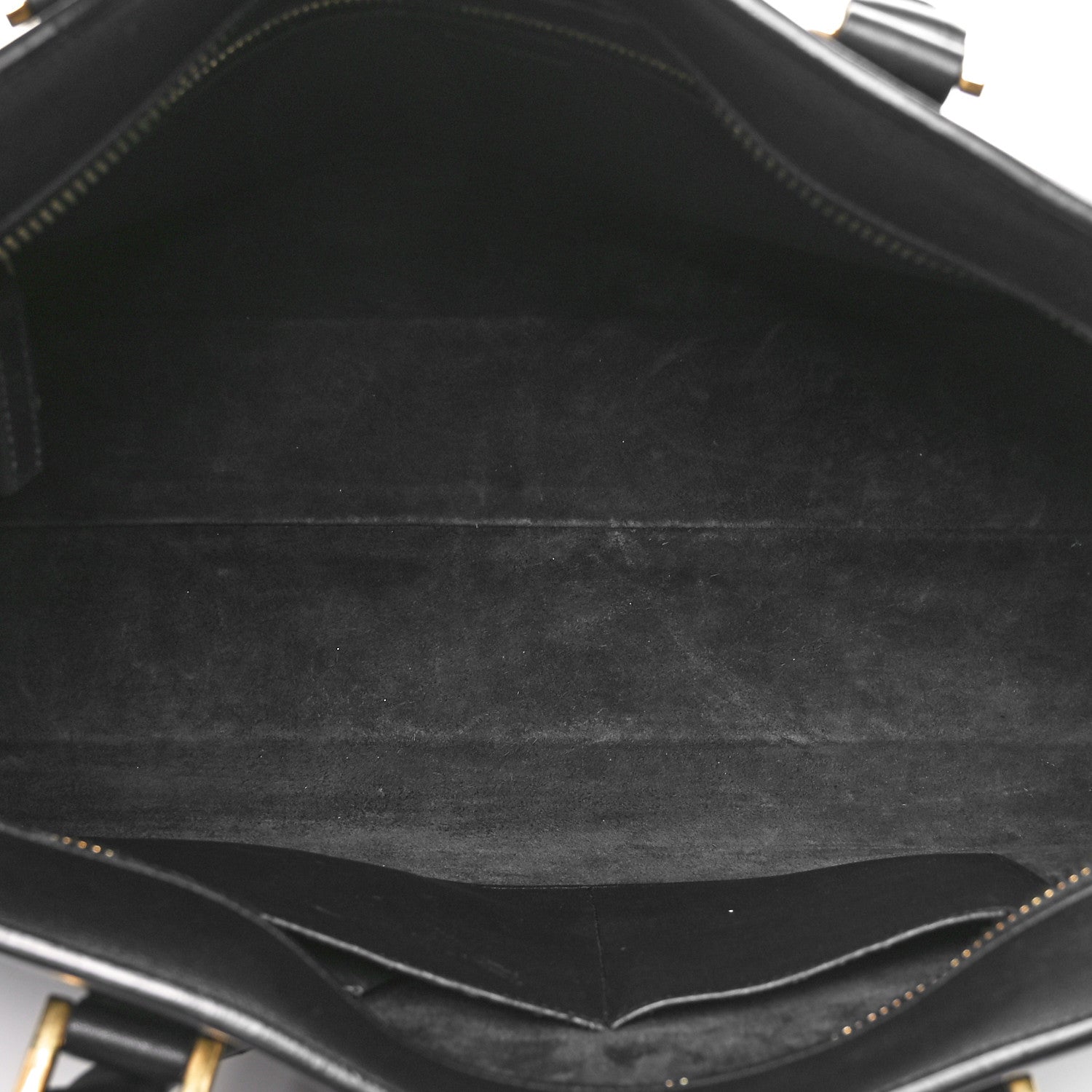 Saint Laurent Smooth Calfskin Medium Monogram Cabas Black 5 of 10