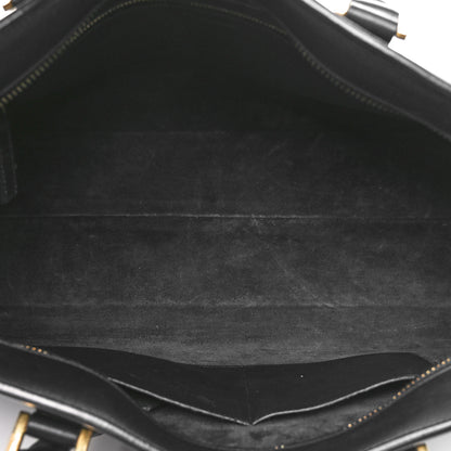 Saint Laurent Smooth Calfskin Medium Monogram Cabas Black 5 of 10