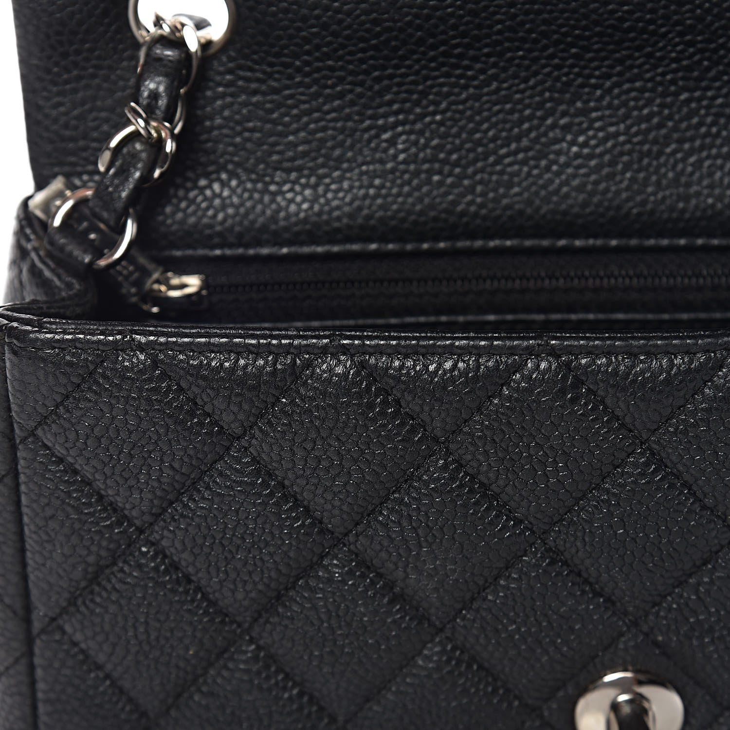 Chanel Caviar Quilted Mini Rectangular Flap Black 9 of 14
