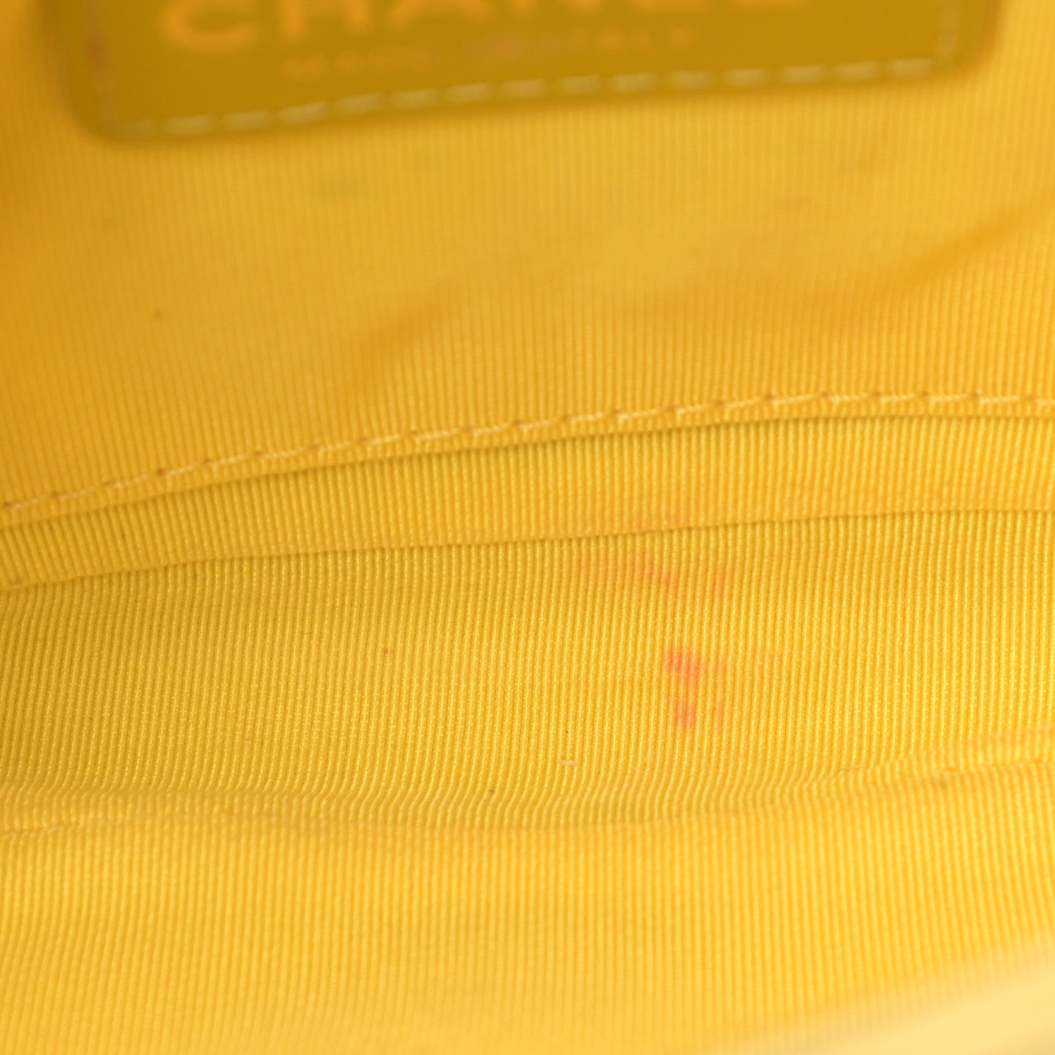 Chanel Lambskin Quilted Side Packs Yellow 9 of 12