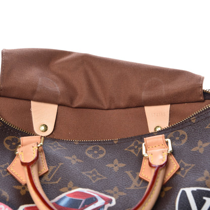 Louis Vuitton Monogram World Tour Speedy Bandouliere 30 9 of 14