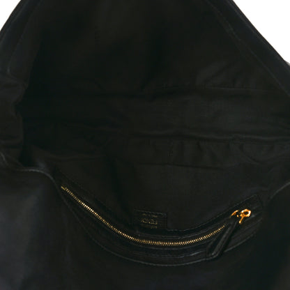 Fendi Nappa FF 1974 Embossed Large Baguette Black 5 of 9
