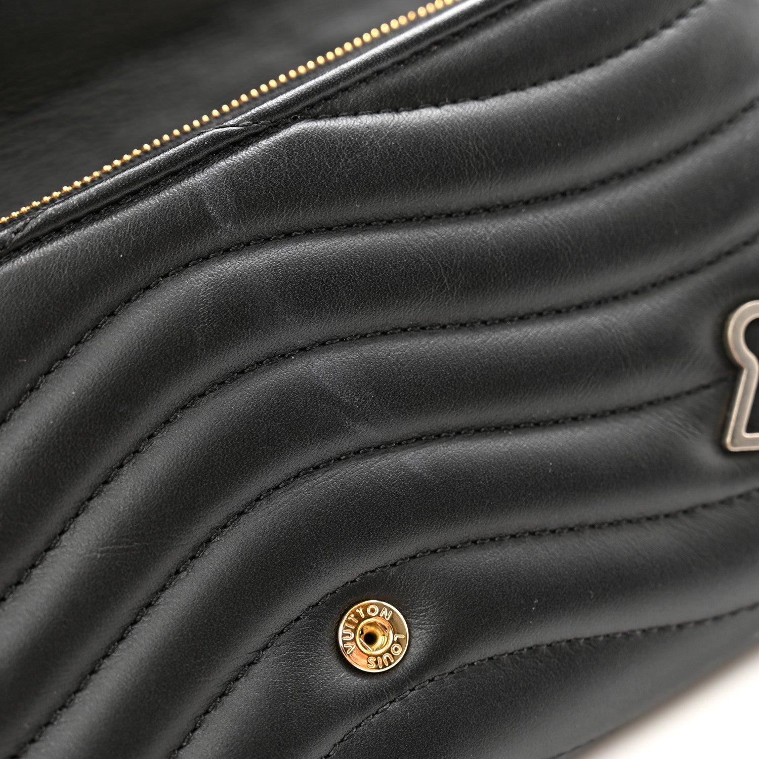Louis Vuitton Calfskin Love Lock New Wave Long Wallet Black 11 of 11