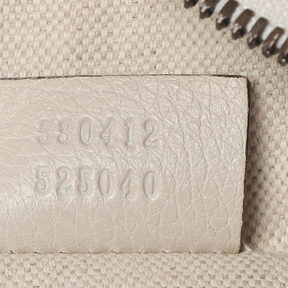 Gucci Grained Calfskin Logo Belt Bag White 7 of 8