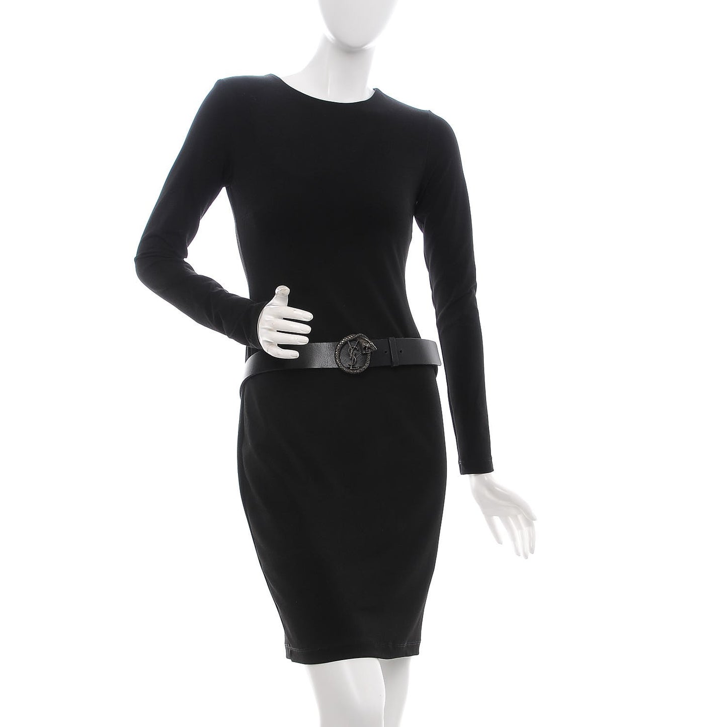 Calfskin Monogram Serpent Belt 95 Black