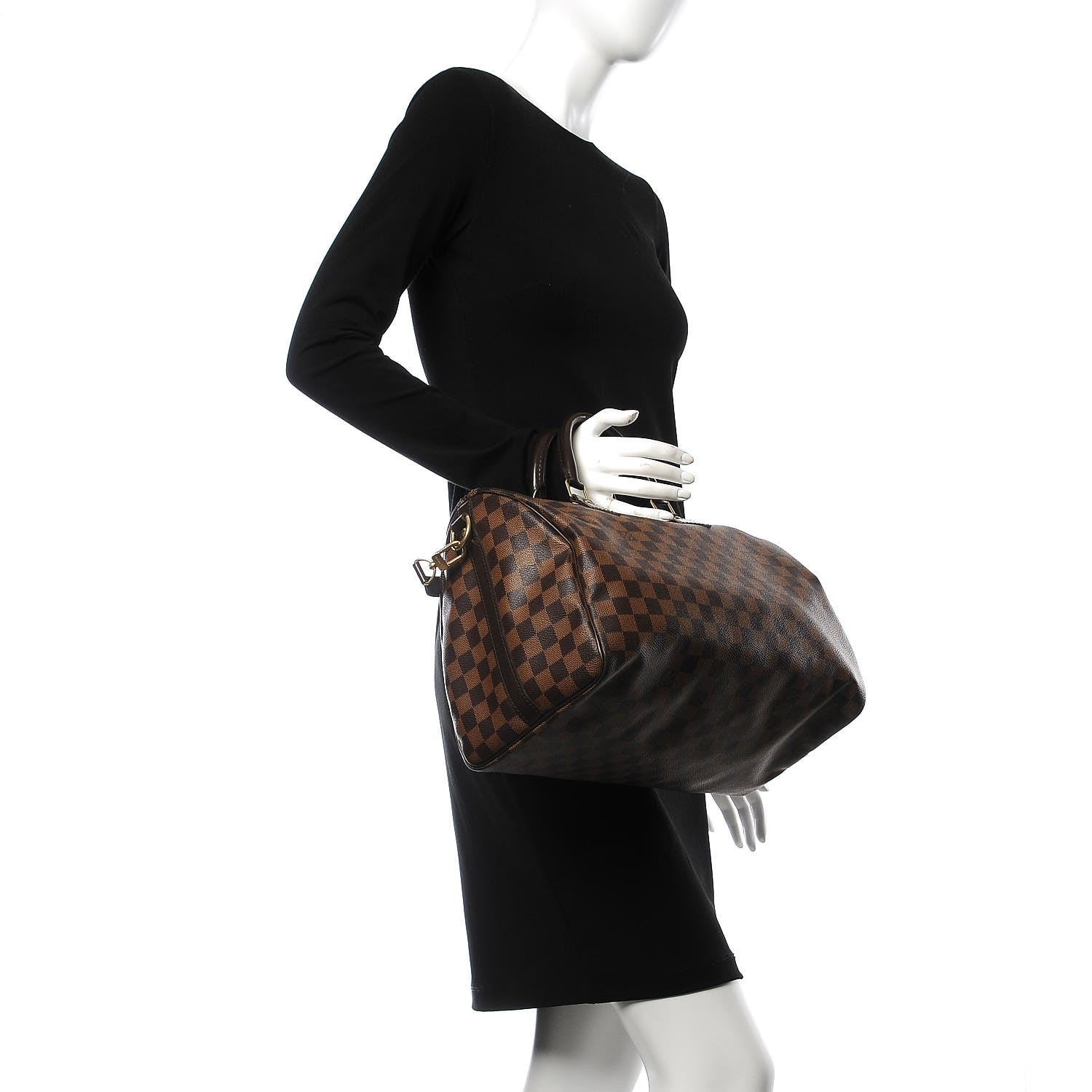 Louis Vuitton Damier Ebene Speedy Bandouliere 35 3 of 12