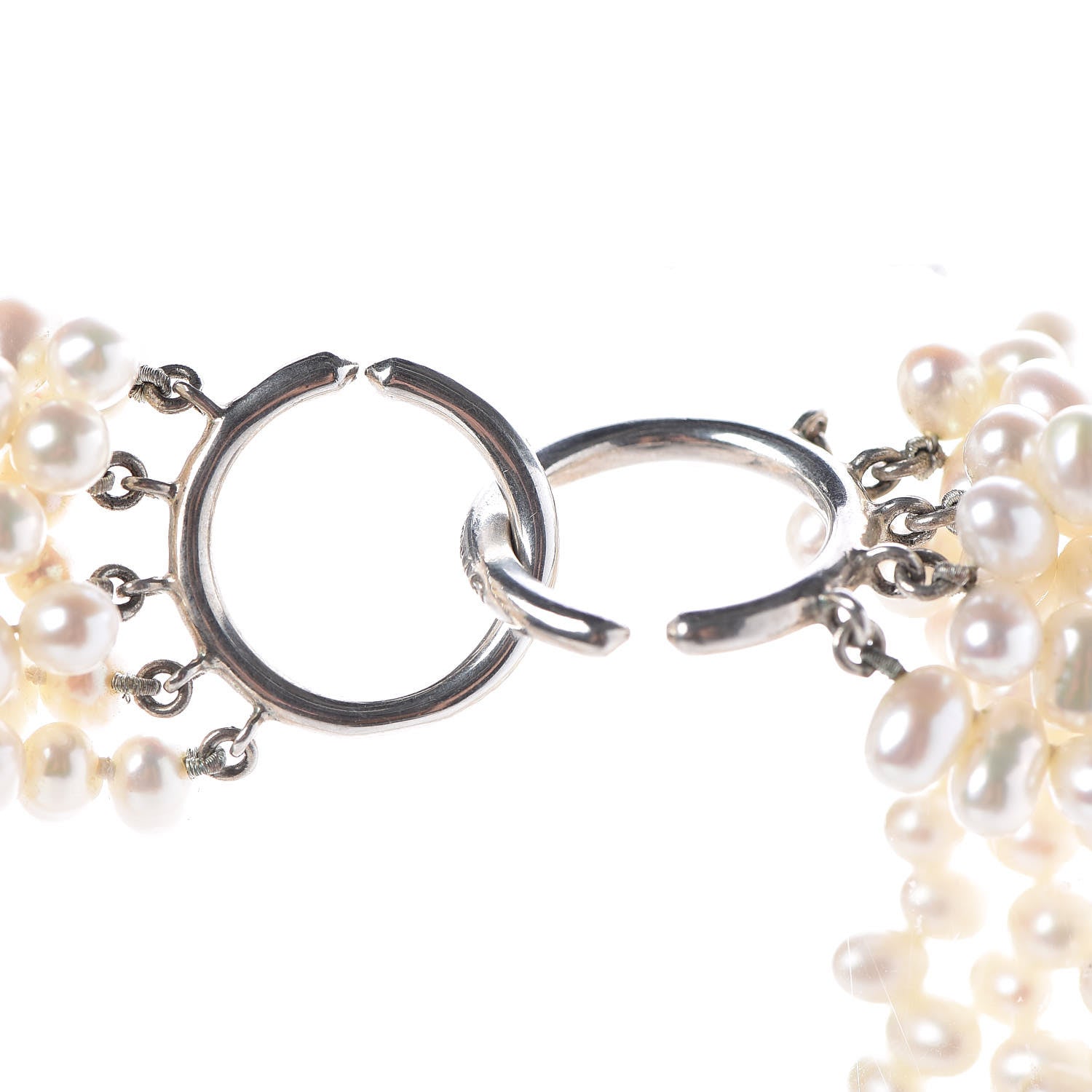 Tiffany Sterling Silver Paloma Picasso Torsade Pearl Necklace 4 of 6