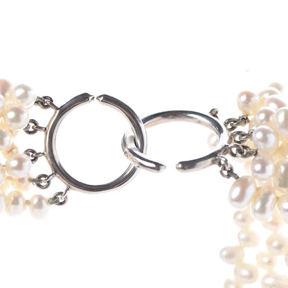 Tiffany Sterling Silver Paloma Picasso Torsade Pearl Necklace 4 of 6
