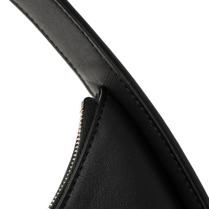 The Row Smooth Calfskin Half Moon Shoulder Bag Black 11 of 11