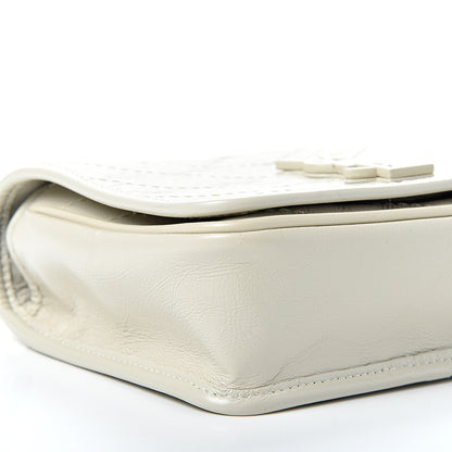 Saint Laurent Crinkled Calfskin Matelasse Monogram Niki Chain Wallet Crema Soft 7 of 8