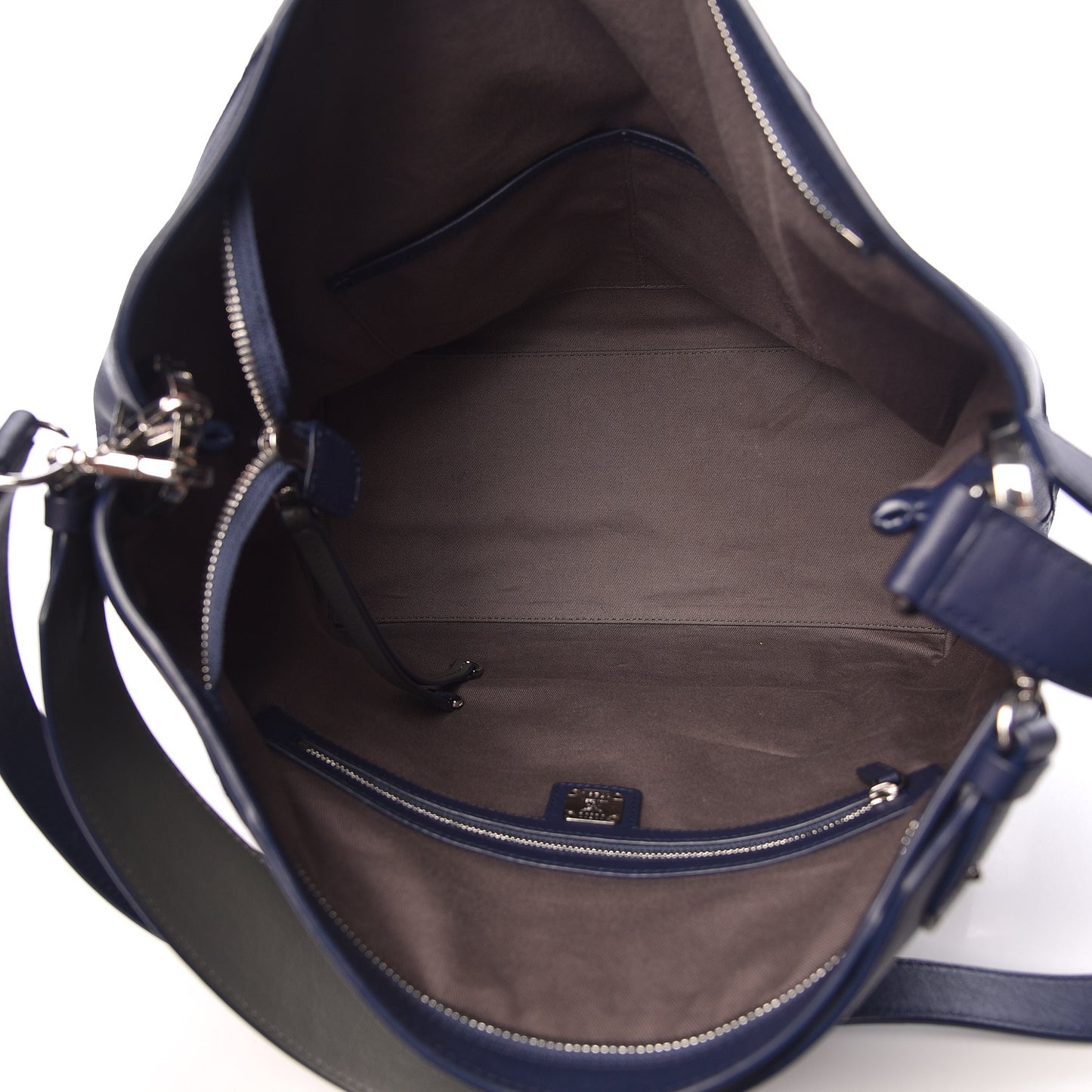 Calfskin Ottomar Monogram Large Klara Hobo Navy Blue