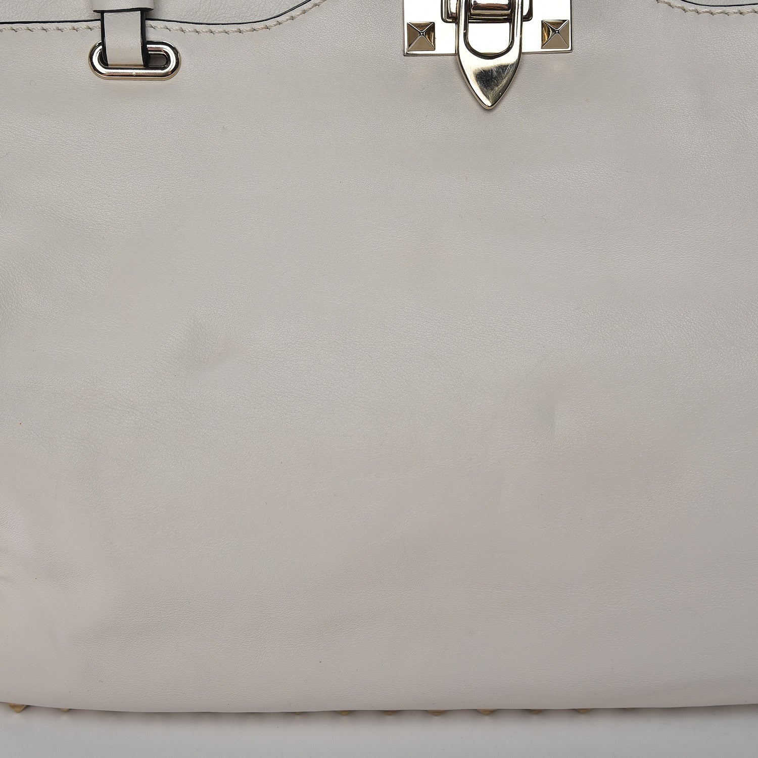 Valentino Garavani Vitello Medium Rockstud Tote Ivory 14 of 20