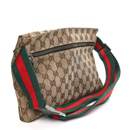 Gucci GG Monogram Double Pocket Belt Bag Dark Brown 2 of 9