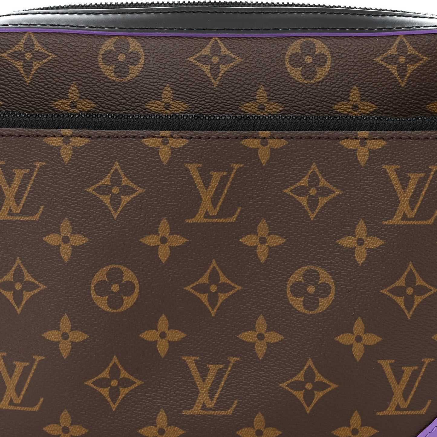 Monogram Macassar Trio Messenger Purple