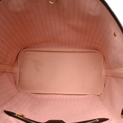 Louis Vuitton Damier Ebene Neo Neverfull MM Rose Ballerine 6 of 14