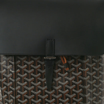 Goyard Goyardine Calfskin Alpin MM Backpack Black 10 of 12