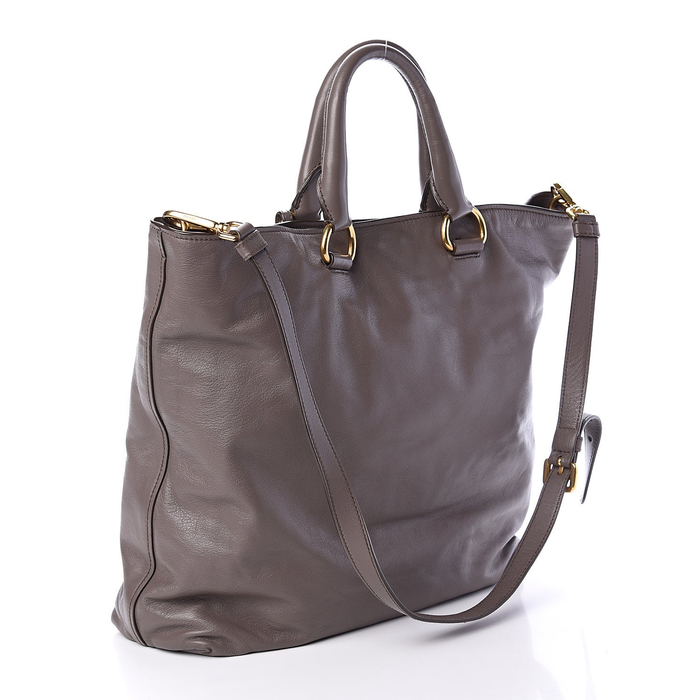 Soft Calf Shopping Tote Bambu