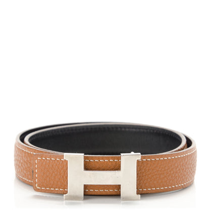 Hermes Togo Box 24mm Mini Constance H Belt Black Gold 1 of 7