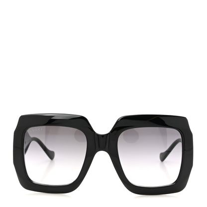 Gucci Acetate Square Frame Chain Sunglasses GG1022S Black 2 of 8