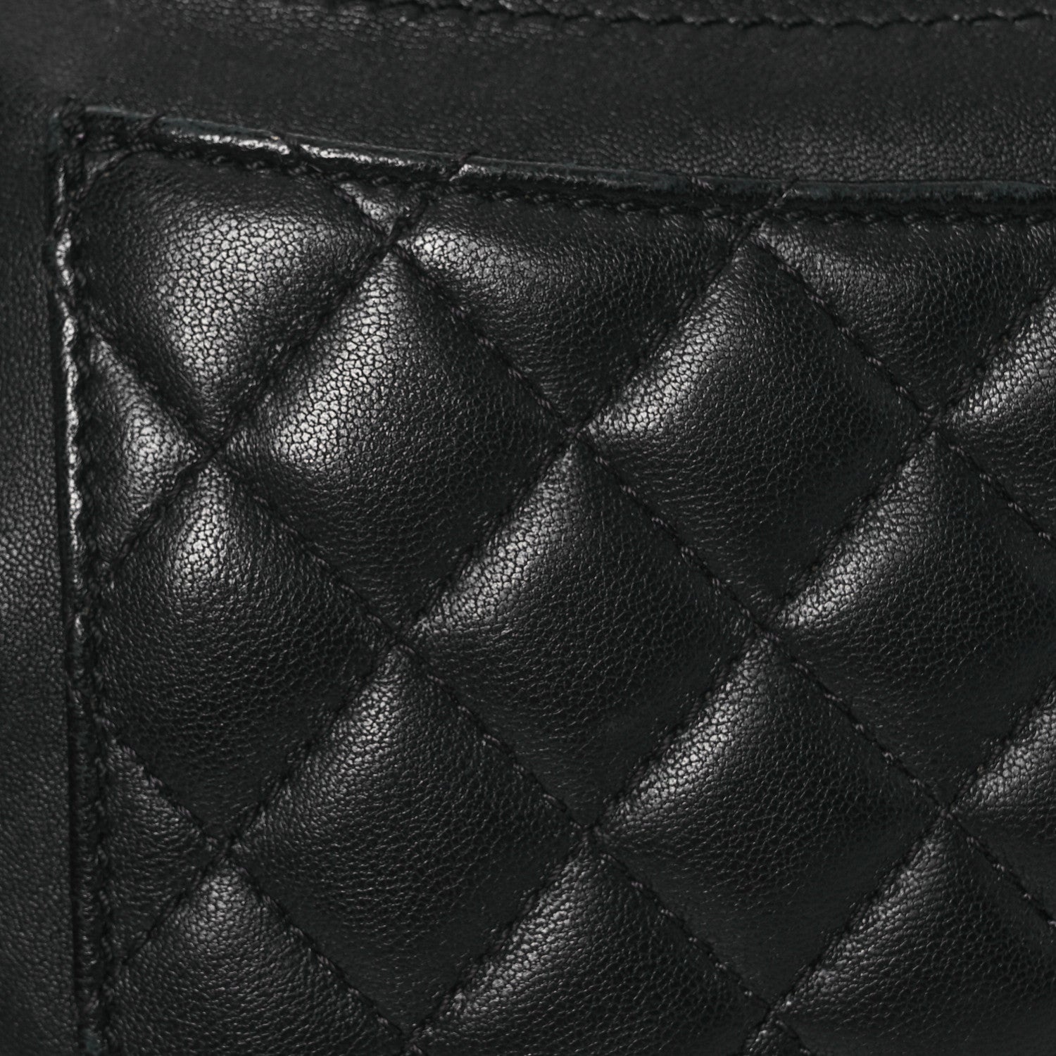 Chanel Lambskin Quilted Waist Bag Fanny Pack Black 10 of 13