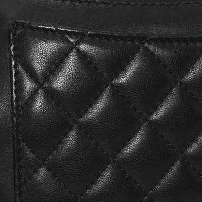 Chanel Lambskin Quilted Waist Bag Fanny Pack Black 10 of 13