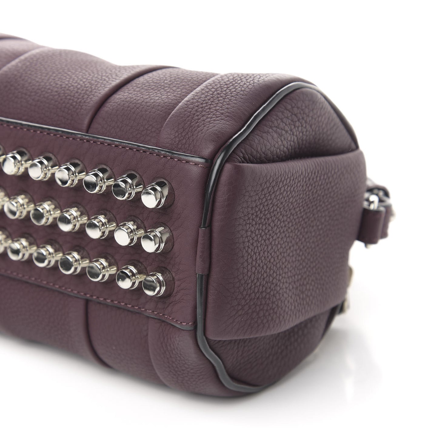 Pebbled Calfskin Mini Rockie Matte Oxblood