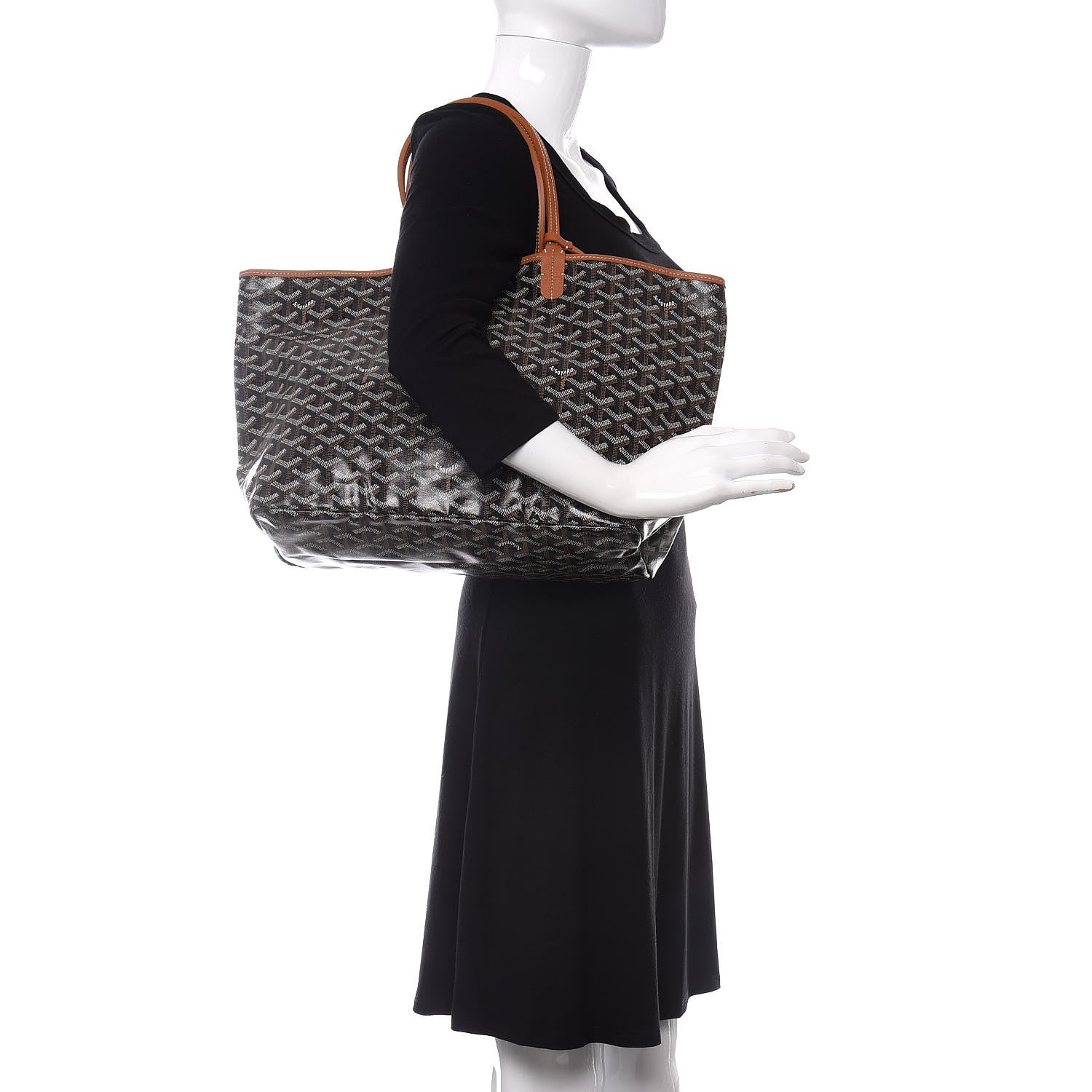 Goyard Goyardine Saint Louis PM Black Gold 2 of 11