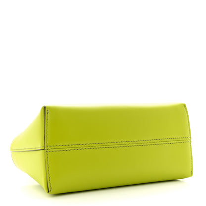Fendi Vitello King Plexiglass Logo Embossed Mini By The Way Top Handle Boston Bag Wasabi 4 of 10