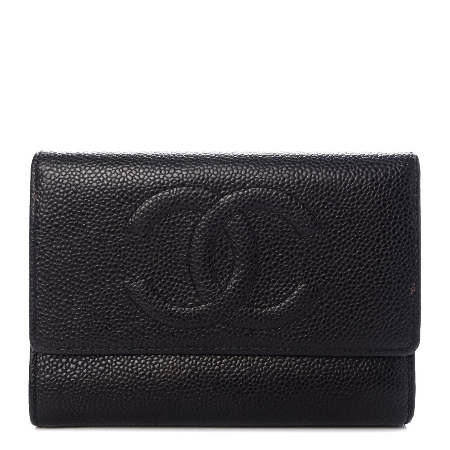 Caviar Timeless CC Flap Wallet Black
